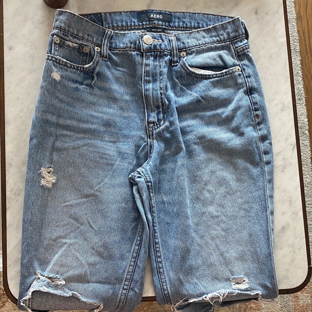 Aero Distressed Blue Jeans